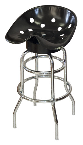 Steel Pan Tractor Seat Bar Stool (Black)