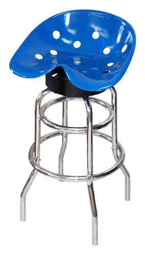 Steel Pan Tractor Seat Bar Stool (Blue)
