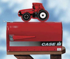 Case IH Rural Style Mailbox with Tractor Topper
