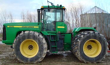 John Deere 9300 Tractor left view