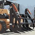 Skid Steer Grapple Rake